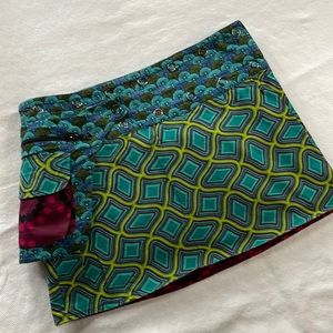 VINTAGE Reversible Wrap Mini Skirt (OS) Adjustable sizing
